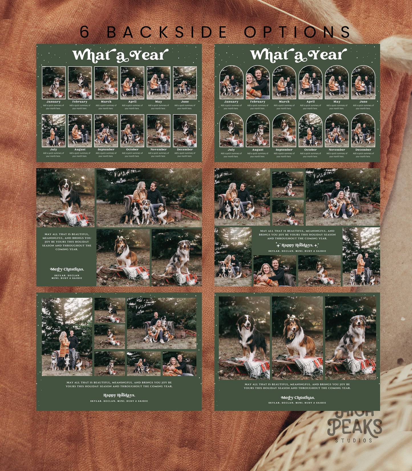 Spiritual Photo Family Christmas Card - High Peaks Studios