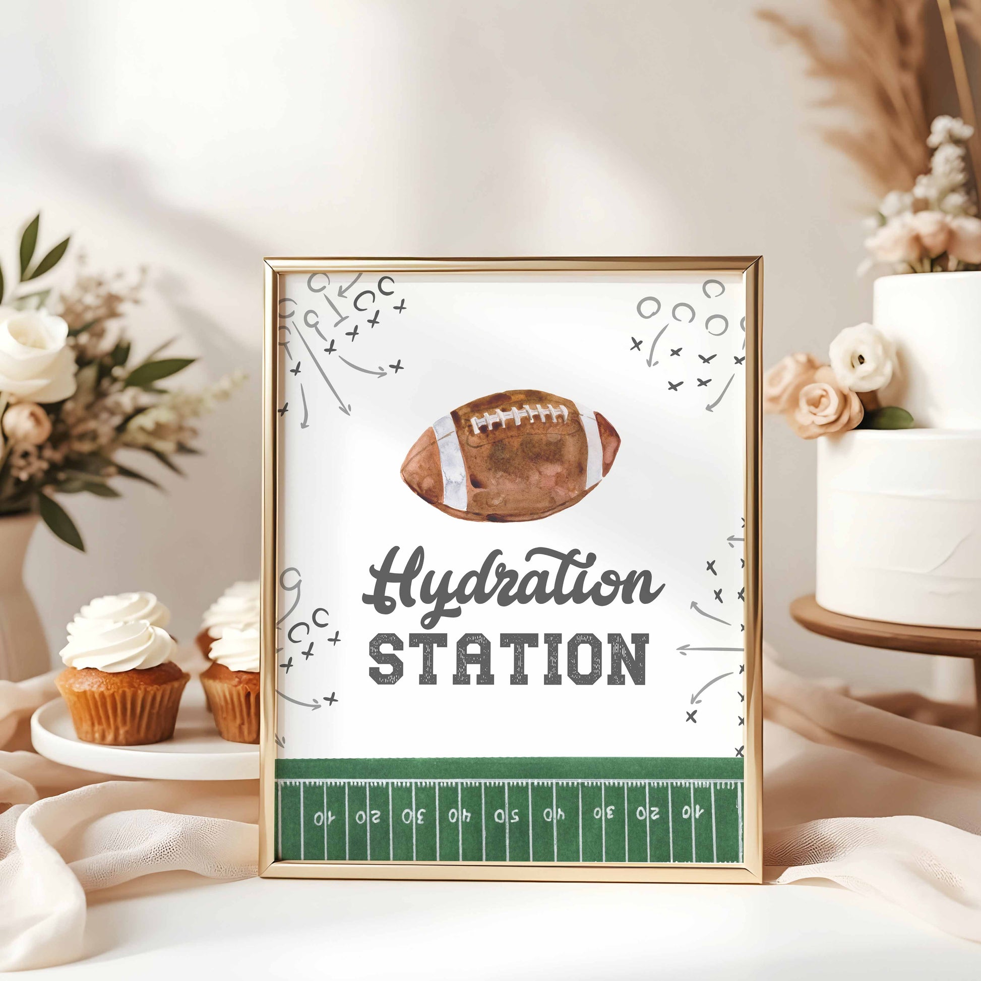 Hydration Station Party Sign Printable by High Peaks Studios