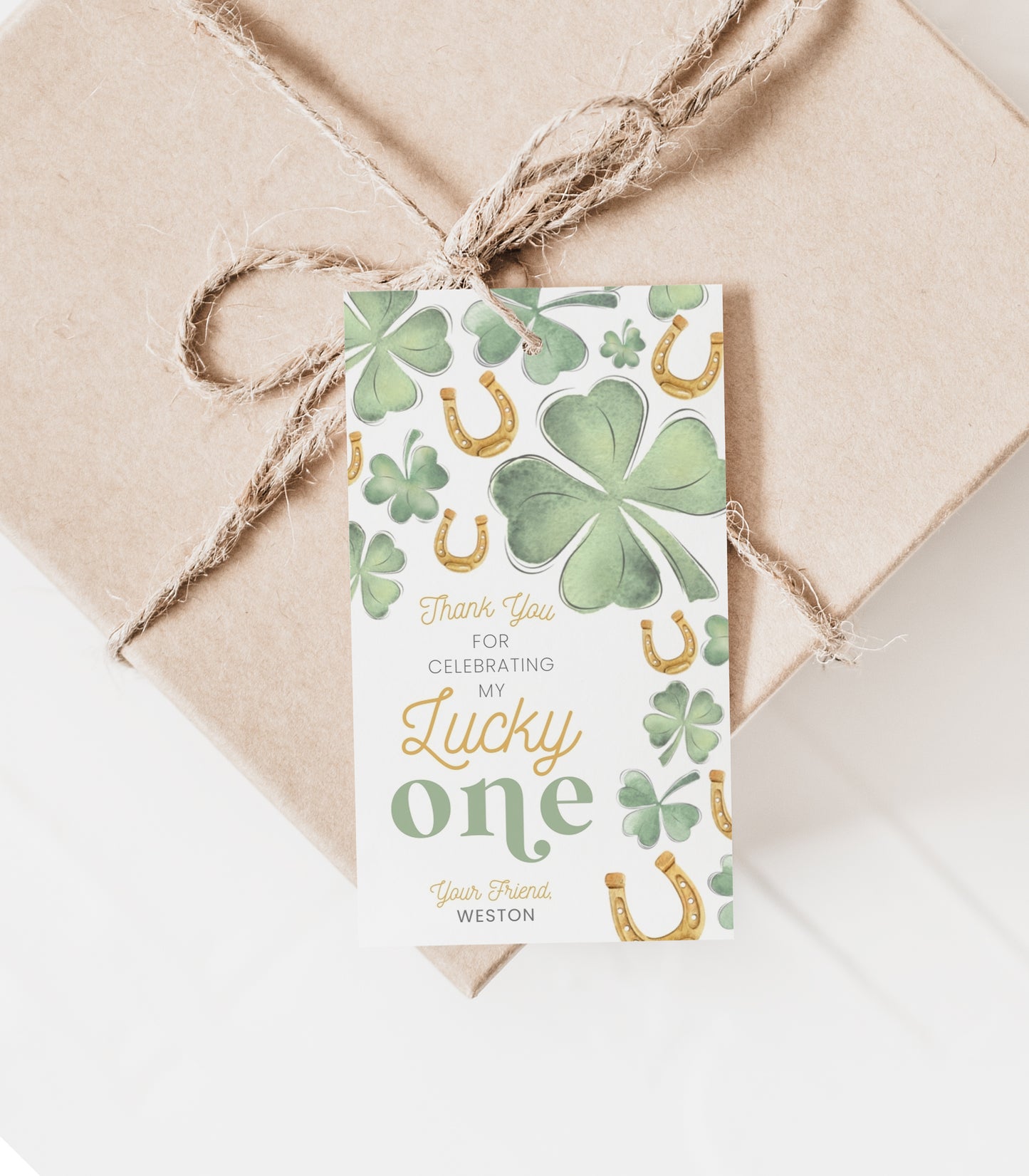 Lucky One Birthday Favor Printables - High Peaks Studios