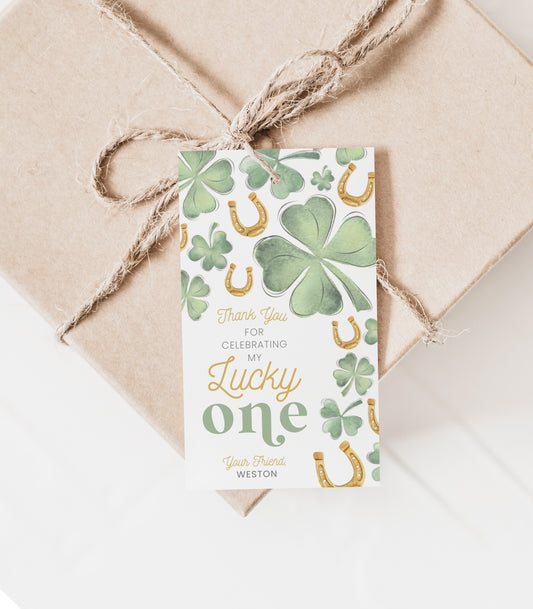 Lucky One Birthday Favor Printables - High Peaks Studios