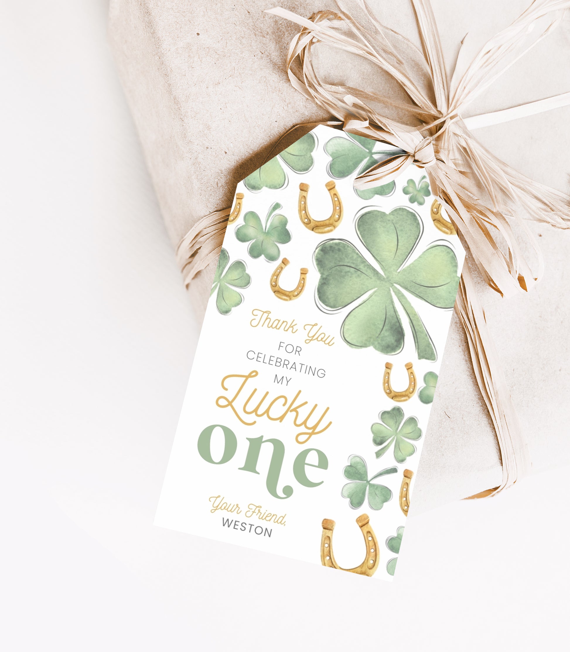 Lucky One Birthday Favor Printables - High Peaks Studios
