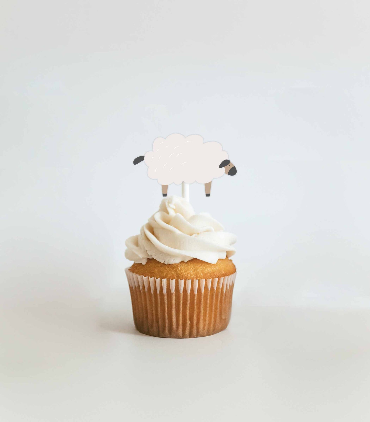 Modern Farm Birthday Cupcake Toppers