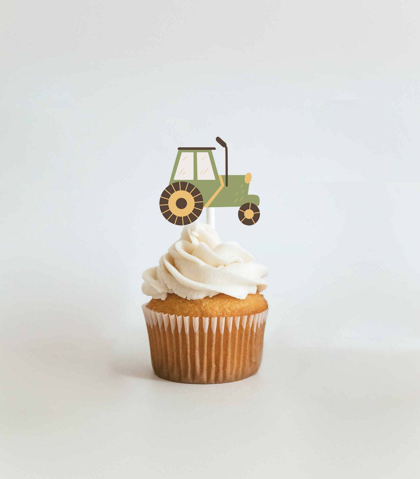 Modern Farm Birthday Cupcake Toppers
