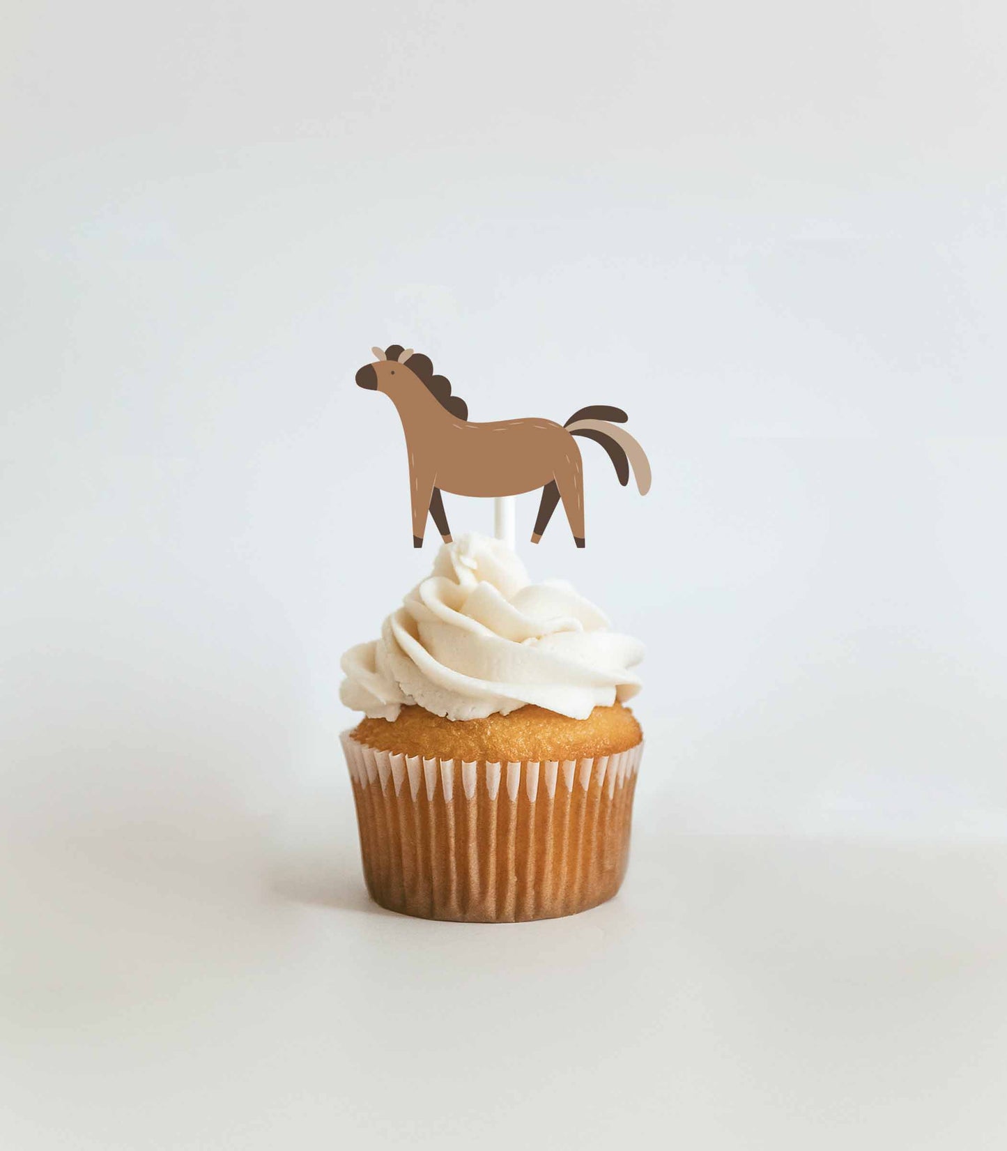 Modern Farm Birthday Cupcake Toppers