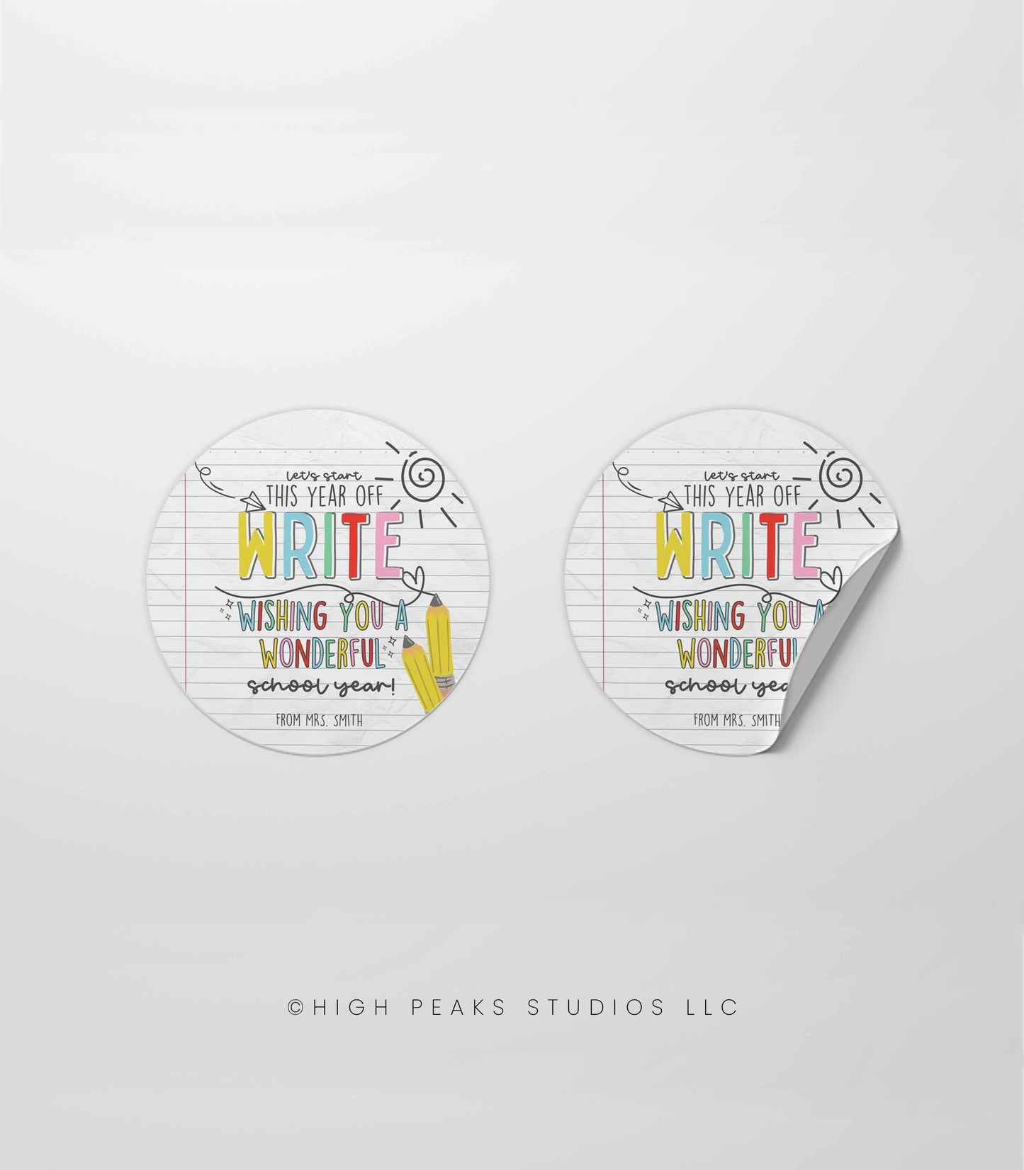 Welcome Back To School Gift Tag Printable - High Peaks Studios