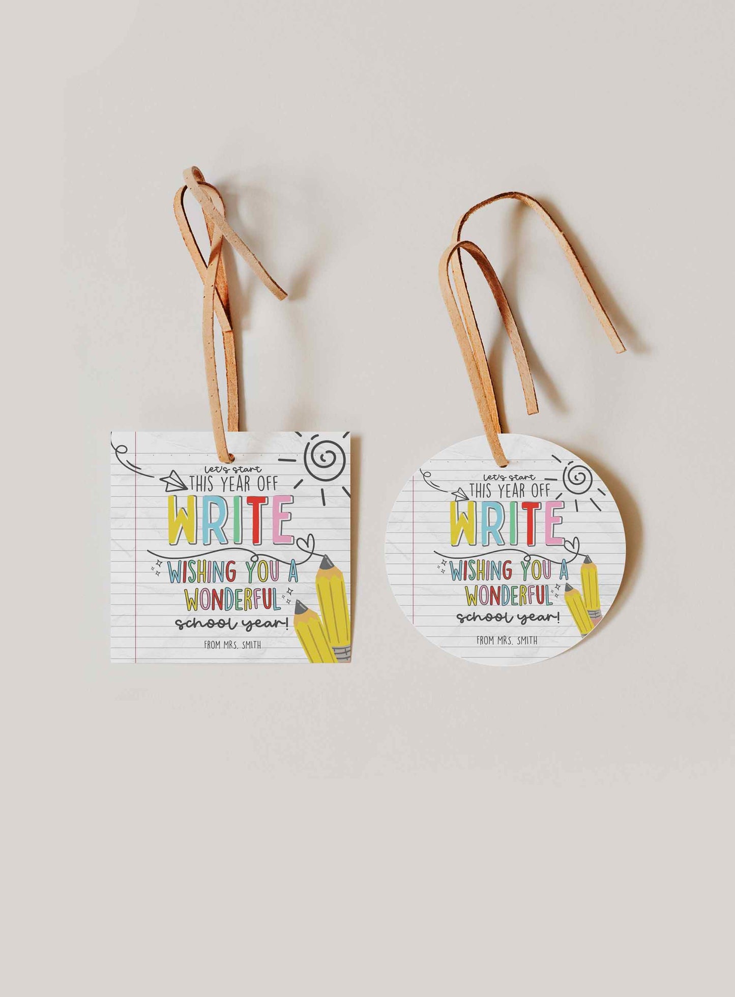 Welcome Back To School Gift Tag Printable - High Peaks Studios