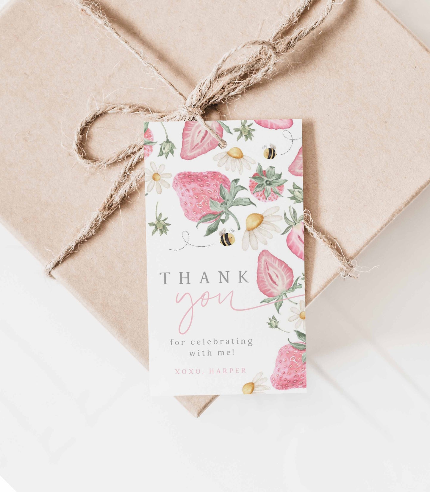 Berry First Birthday Favor Tag Printables - High peaks Studios