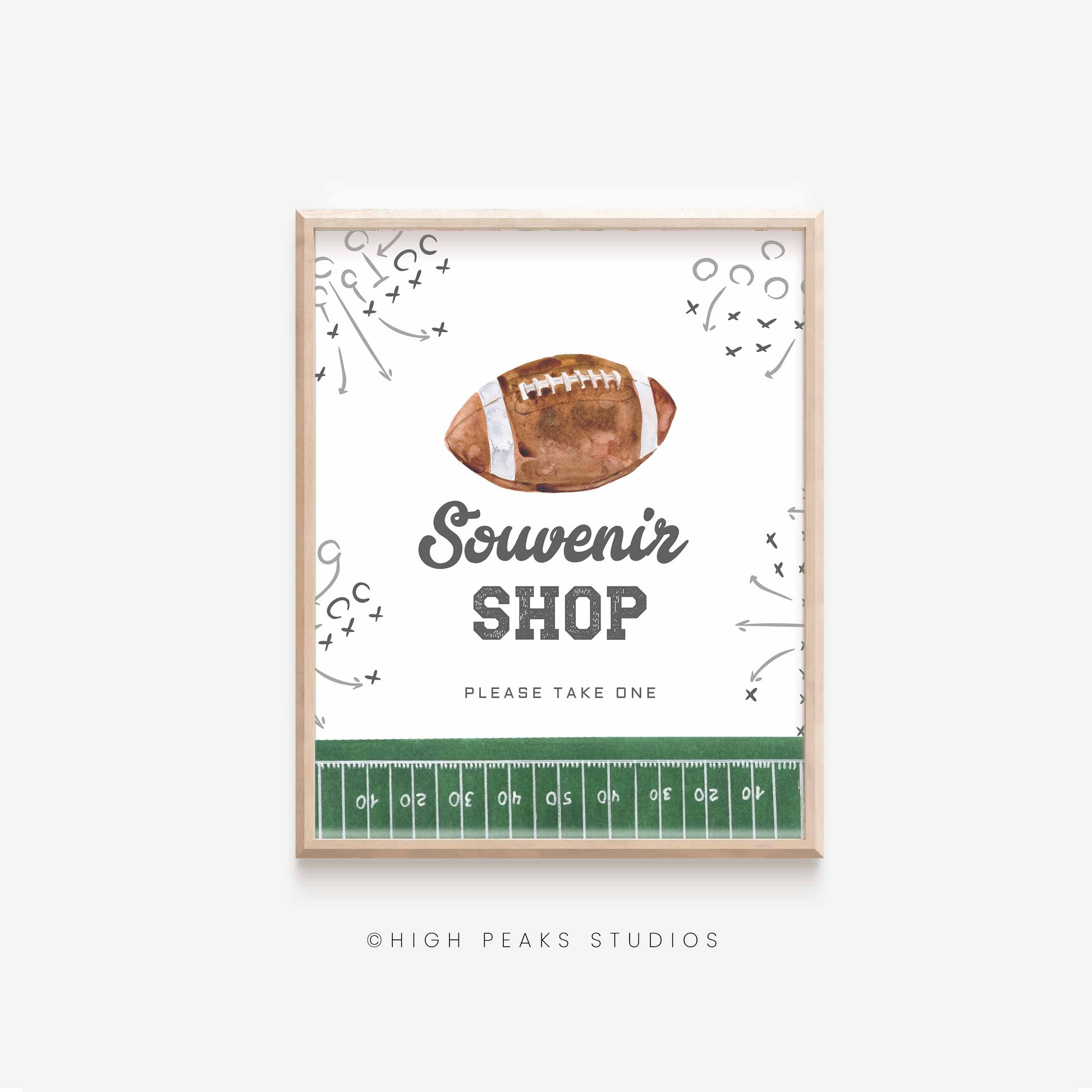 Souvenir Shop Party Sign Printable By High Peaks Studios
