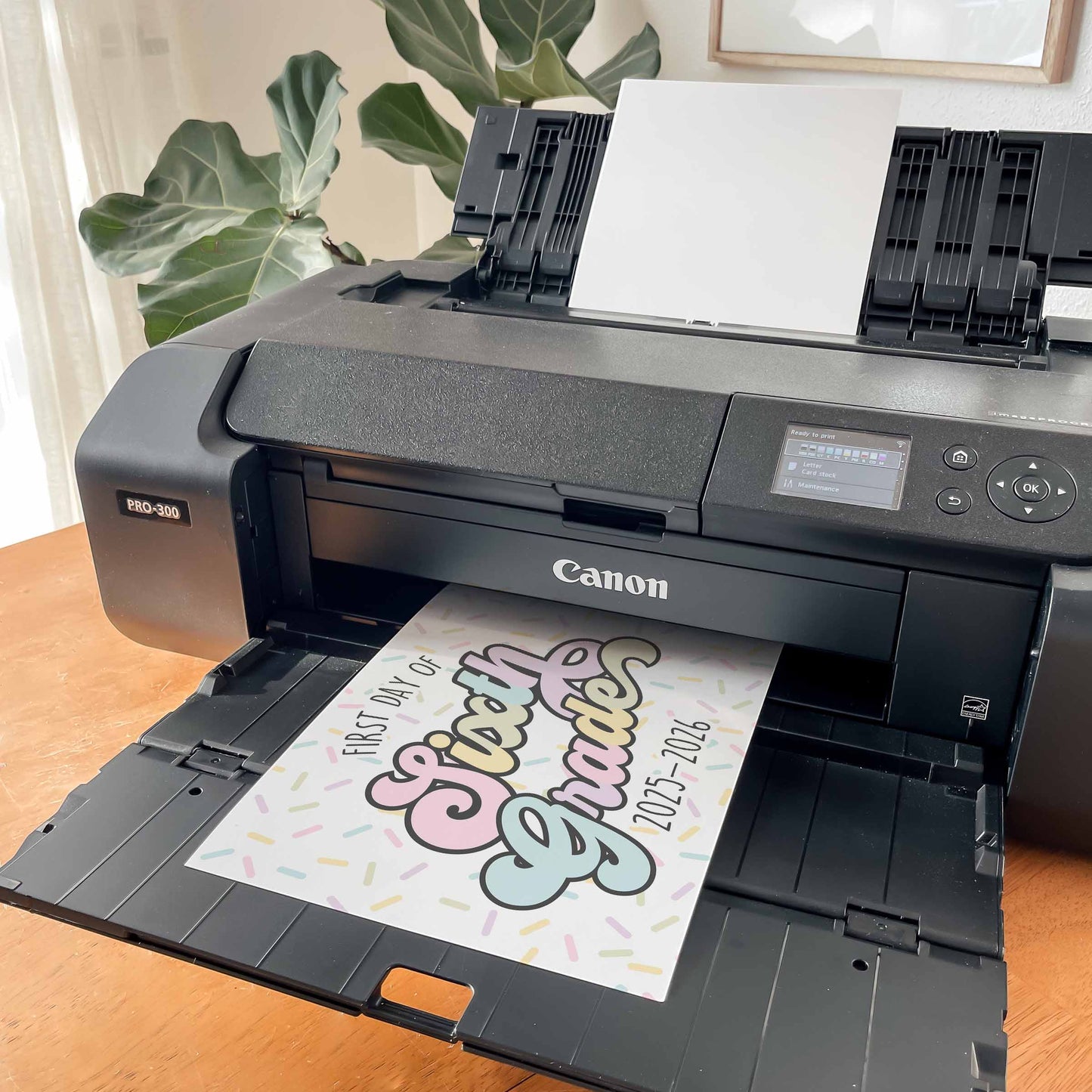 First Day of Sixth Grade Sign Printable by High Peaks Studios