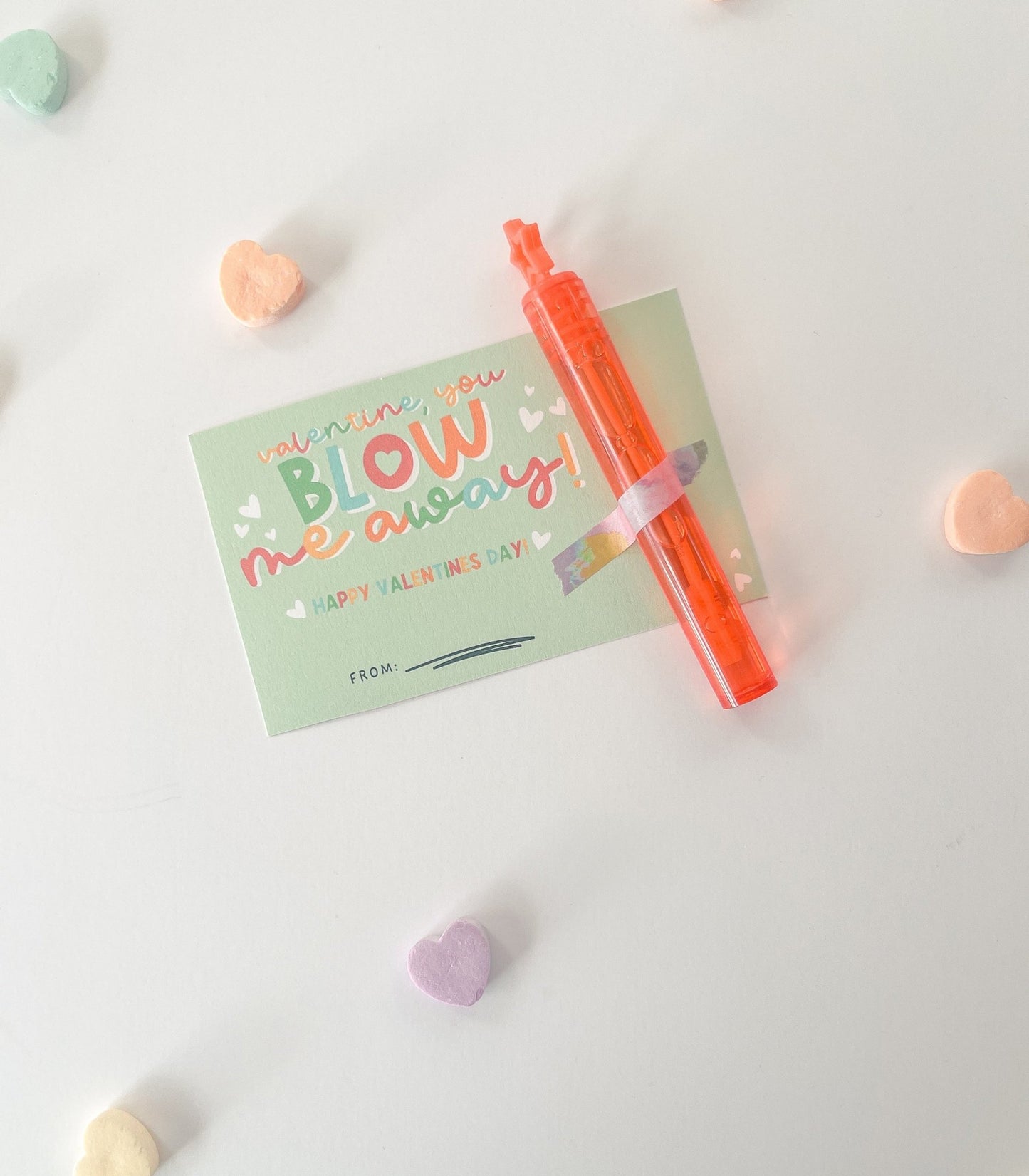 Bubble Stick Kids Valentine Printables - High Peaks Studios