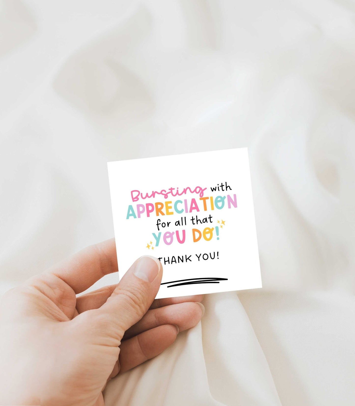 Bursting With Appreciation Gift Tag Printables - High Peaks Studios