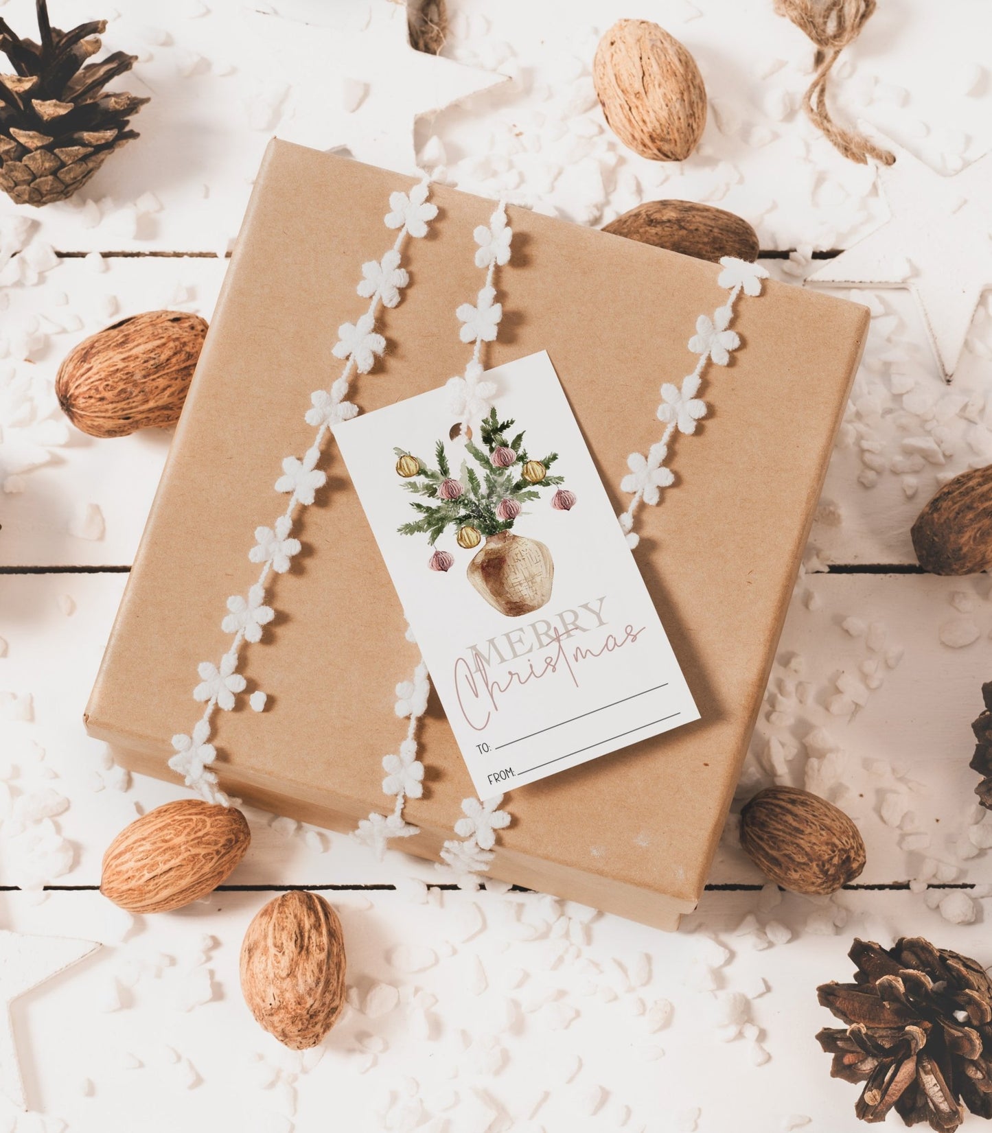 Christmas Gift Tag Printable - High Peaks Studios