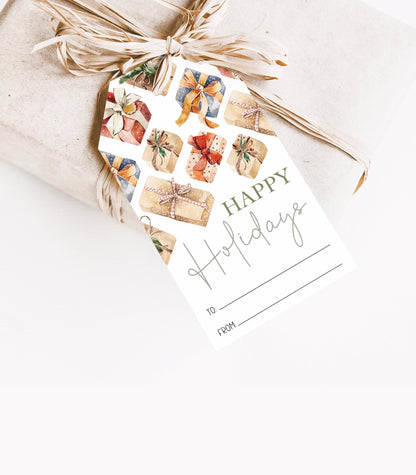 Christmas Presents Gift Tag Printable - High Peaks Studios