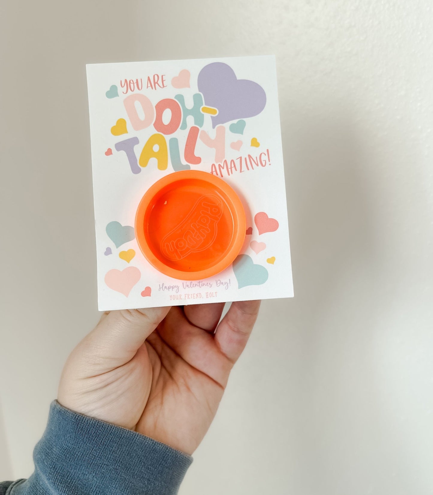 Classroom PlayDoh Valentine Printables - High Peaks Studios