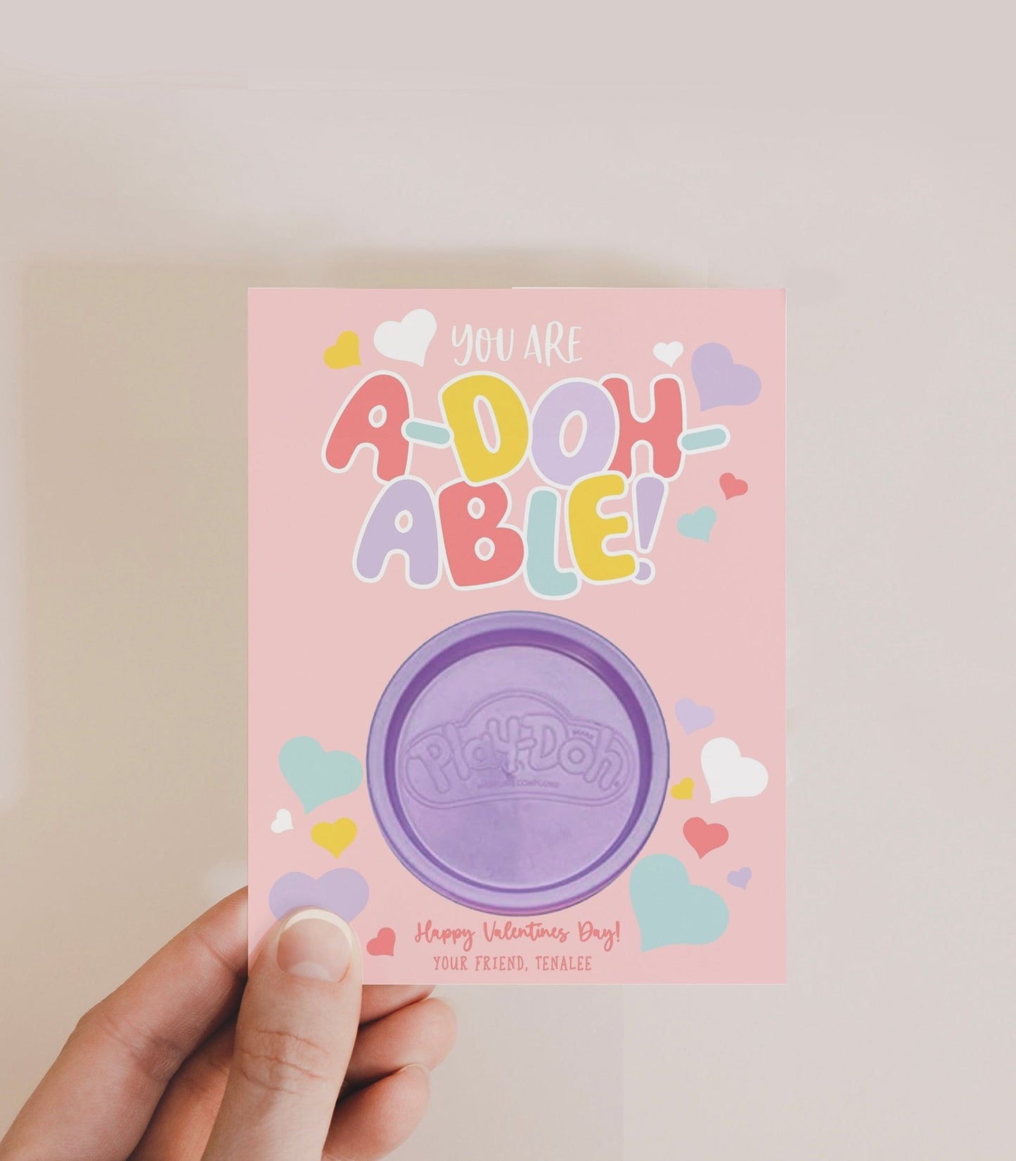 Classroom PlayDoh Valentine Printables - High Peaks Studios