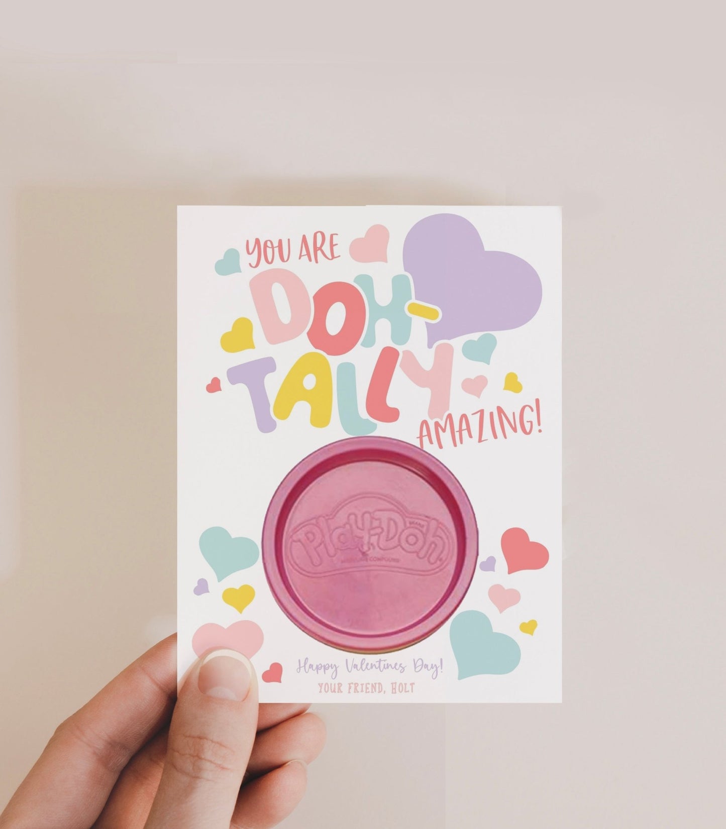 Classroom PlayDoh Valentine Printables - High Peaks Studios