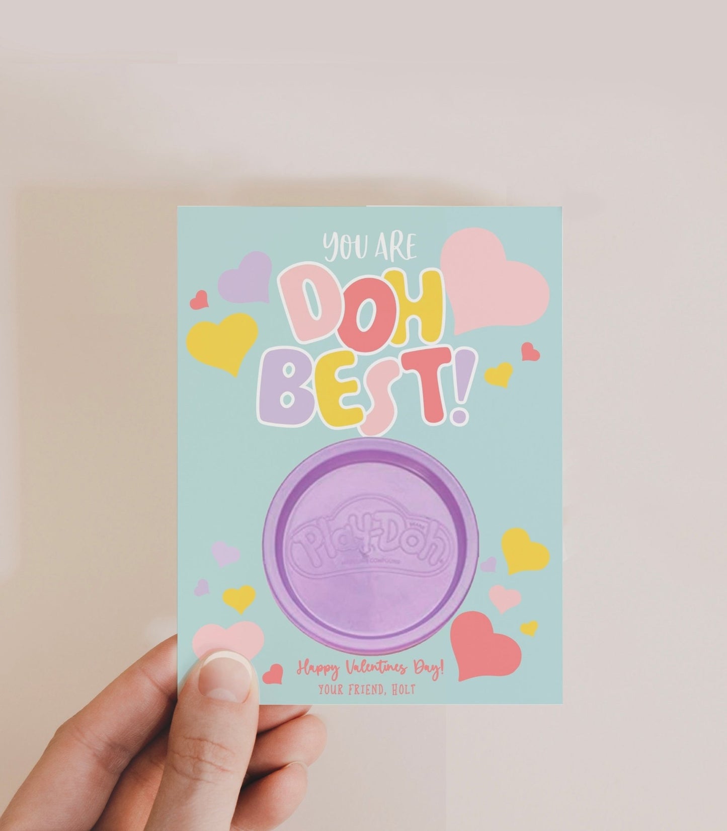 Classroom PlayDoh Valentine Printables - High Peaks Studios