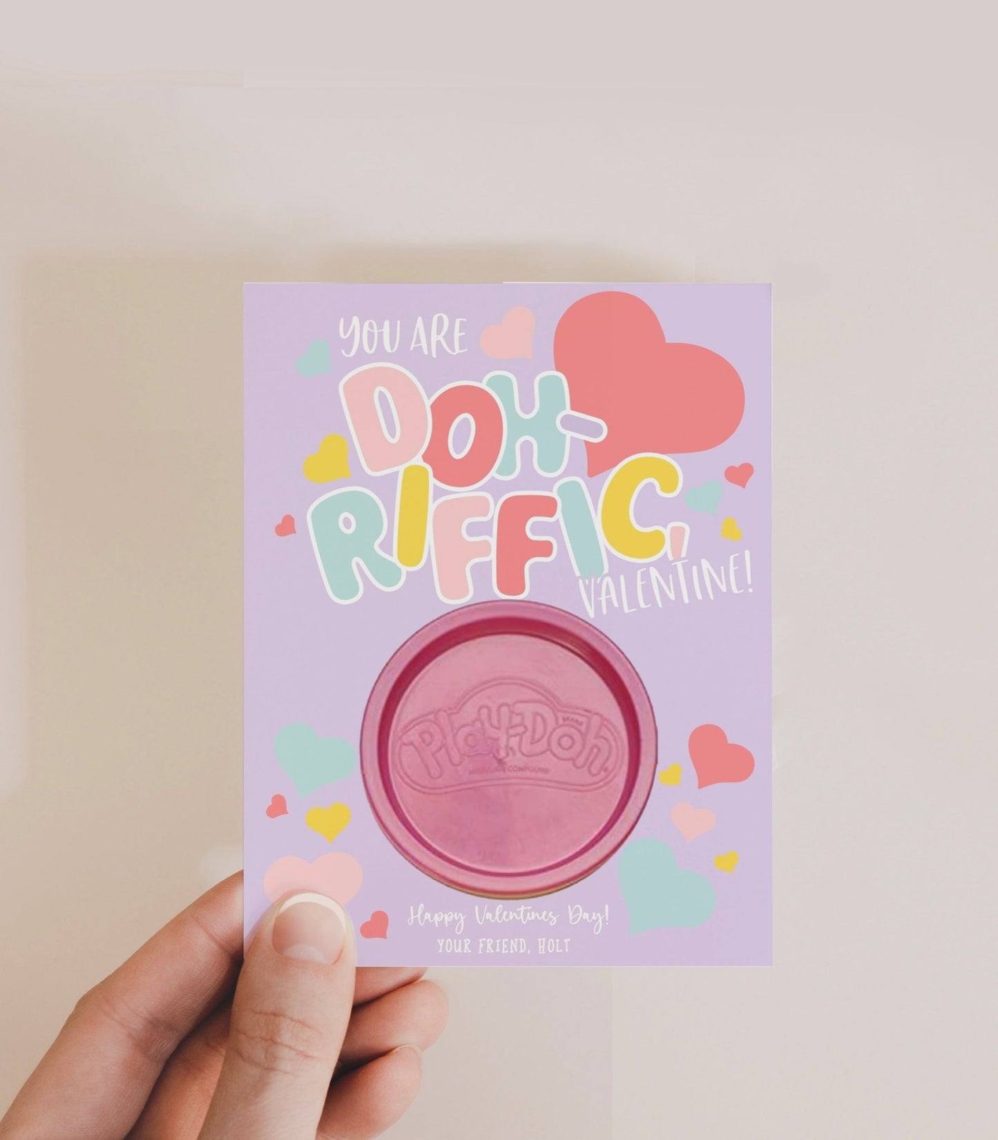 Classroom PlayDoh Valentine Printables - High Peaks Studios