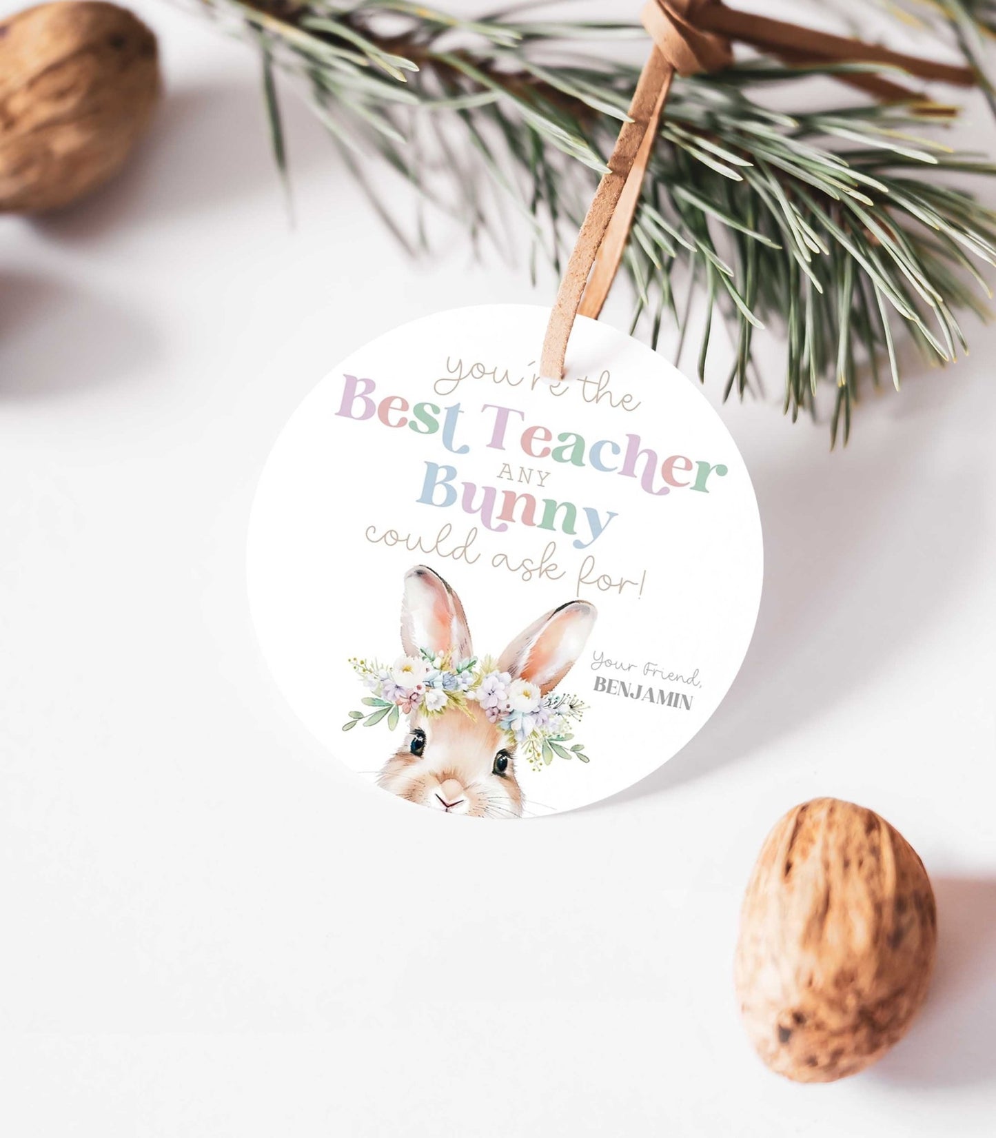 Easter Teacher Appreciation Gift Tag Printable - High Peaks Studios