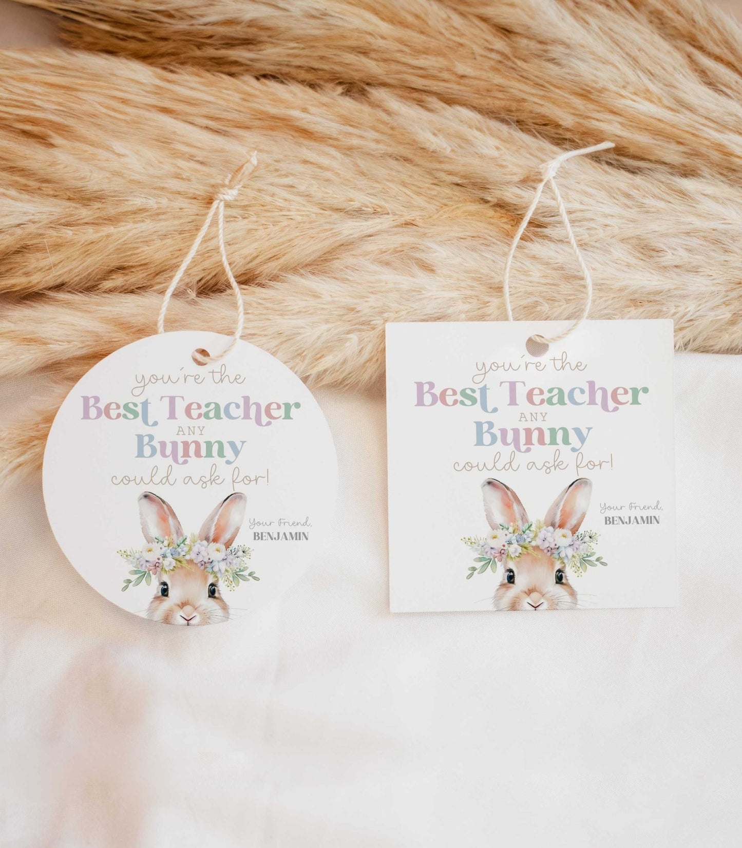 Easter Teacher Appreciation Gift Tag Printable - High Peaks Studios