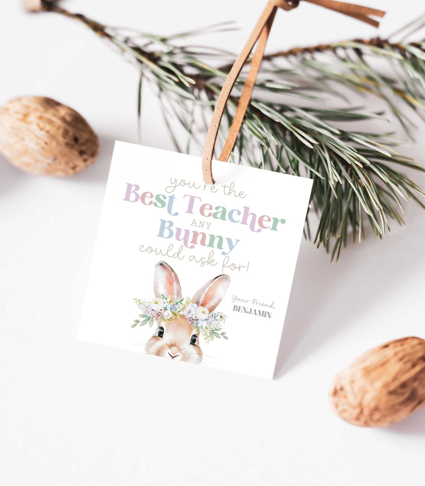 Easter Teacher Appreciation Gift Tag Printable - High Peaks Studios