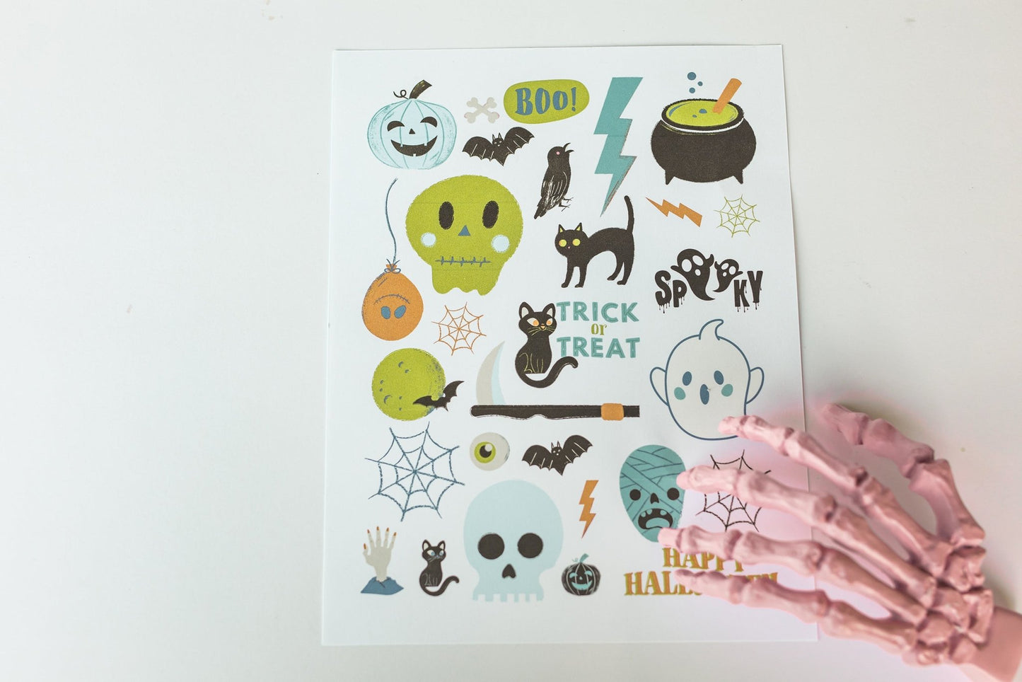 Halloween Temporary Tattoo Printable Sets - High Peaks Studios