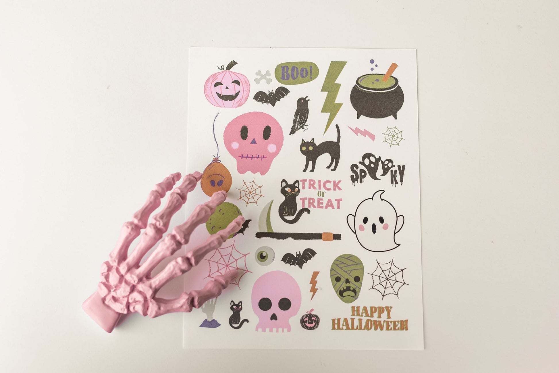 Halloween Temporary Tattoo Printable Sets - High Peaks Studios