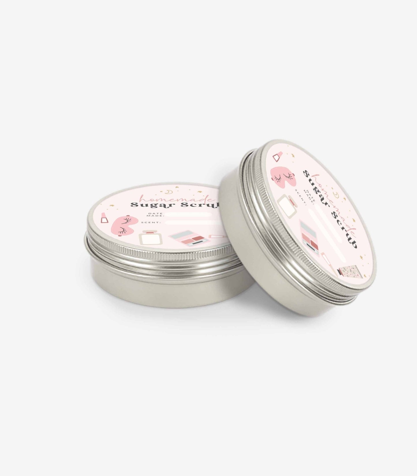 Homemade Sugar Scrub 4oz Jar Label Printables - High Peaks Studios