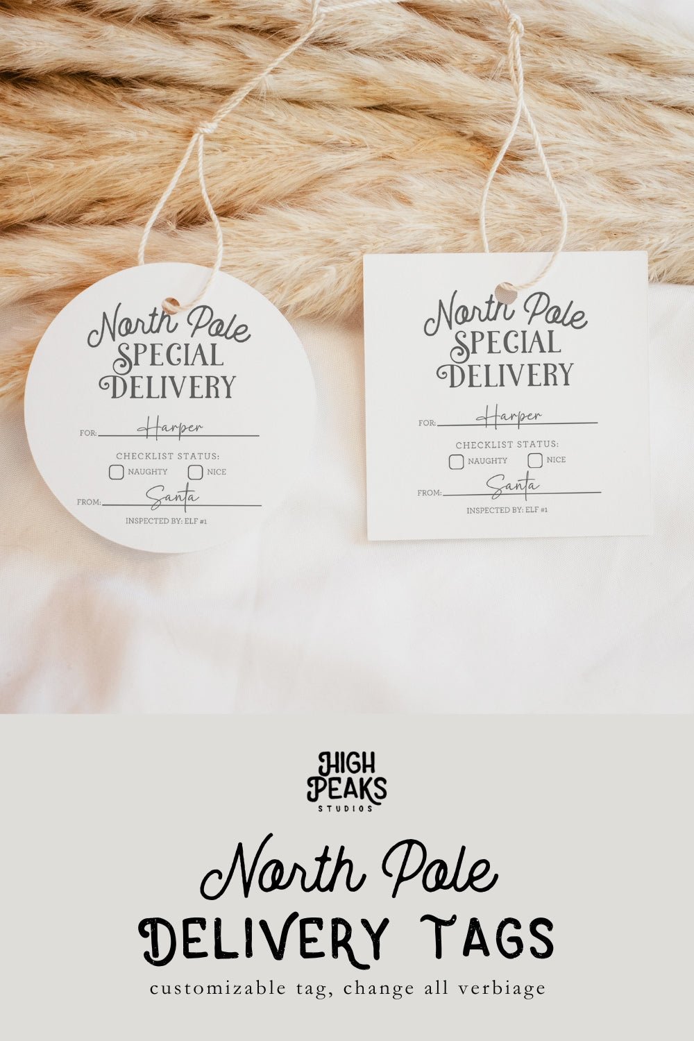 North Pole Special Delivery Gift Tag - High Peaks Studios