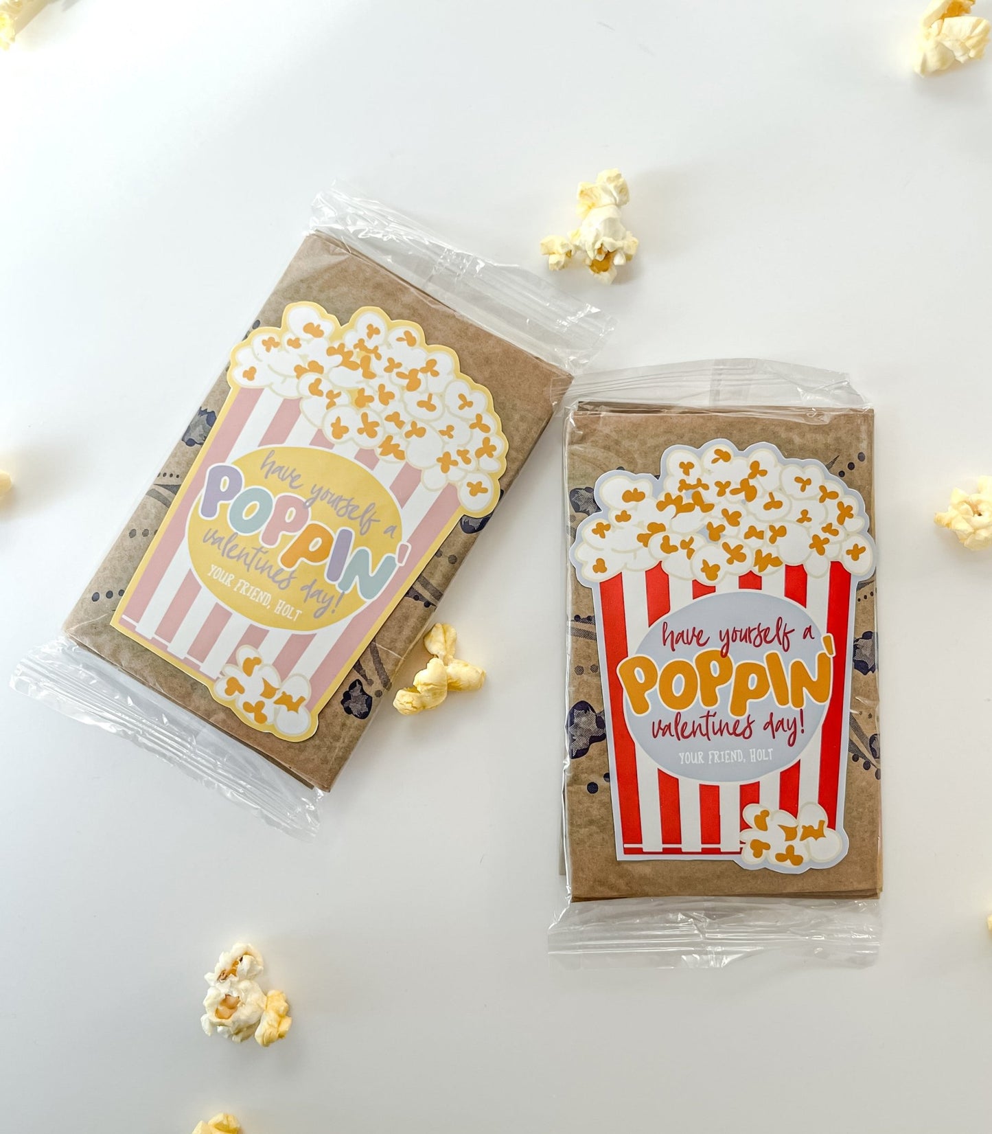 Popcorn Valentine Printables - High Peaks Studios