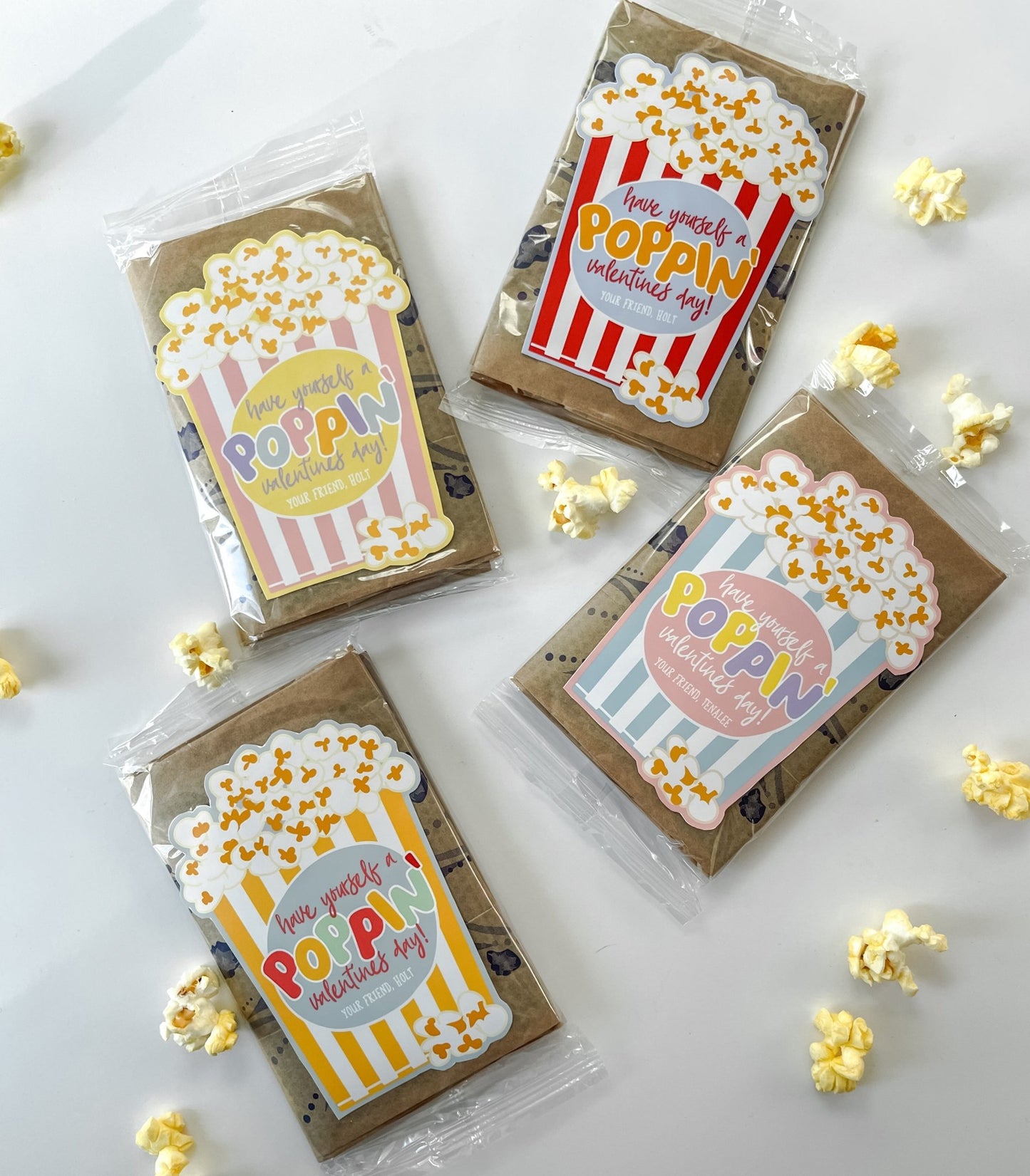 Popcorn Valentine Printables - High Peaks Studios