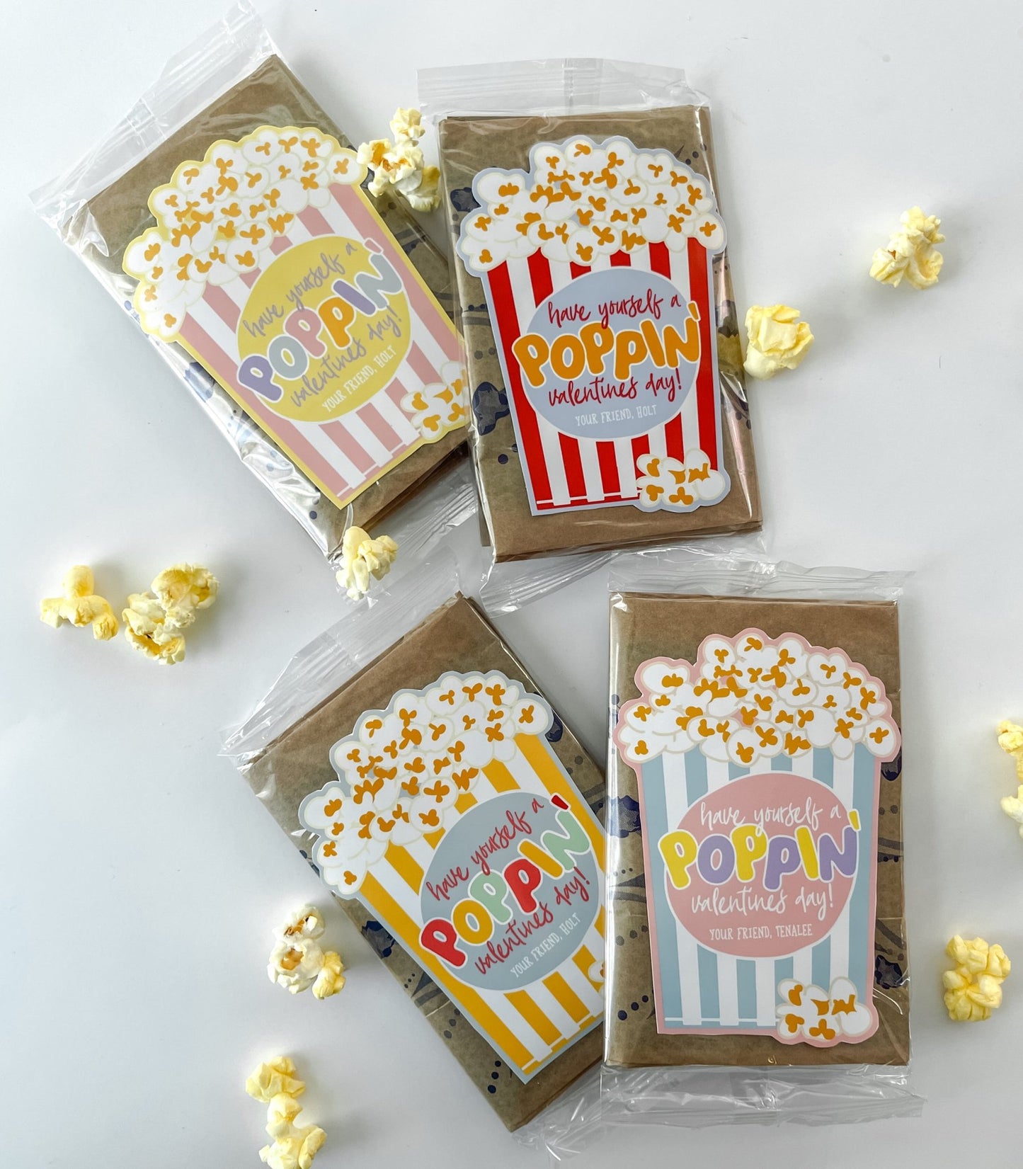 Popcorn Valentine Printables - High Peaks Studios