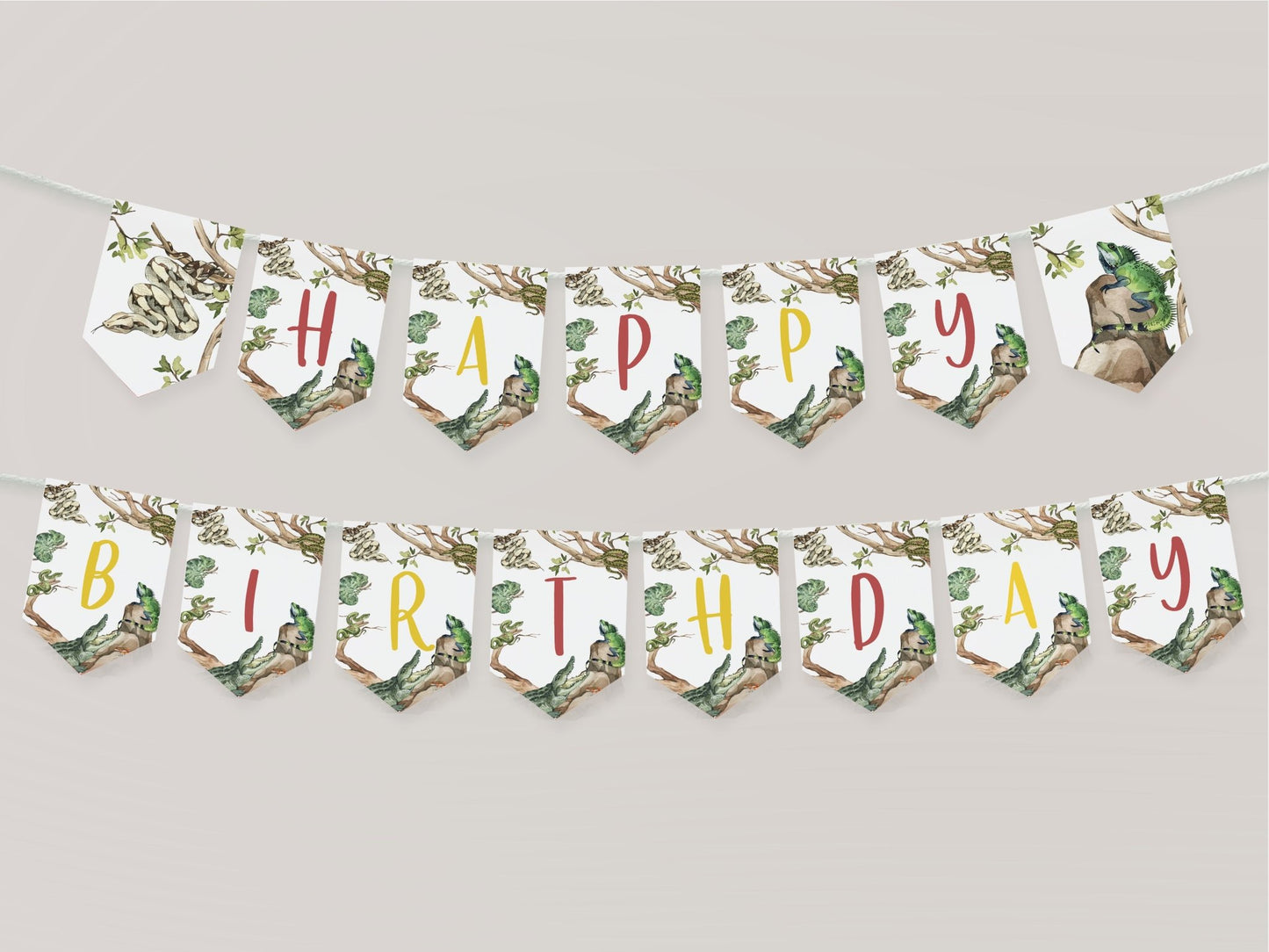 Reptile Pennant banner - High Peaks Studios