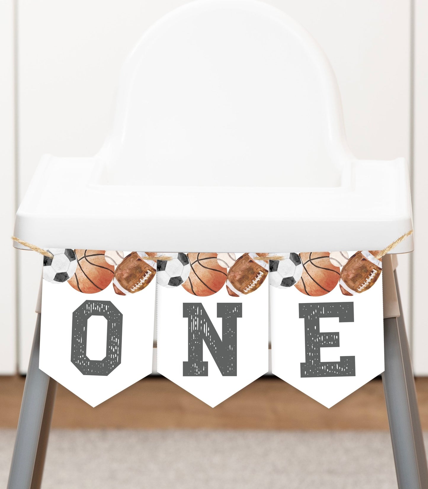 Rookie Year High Chair Banner Printable - High Peaks Studios