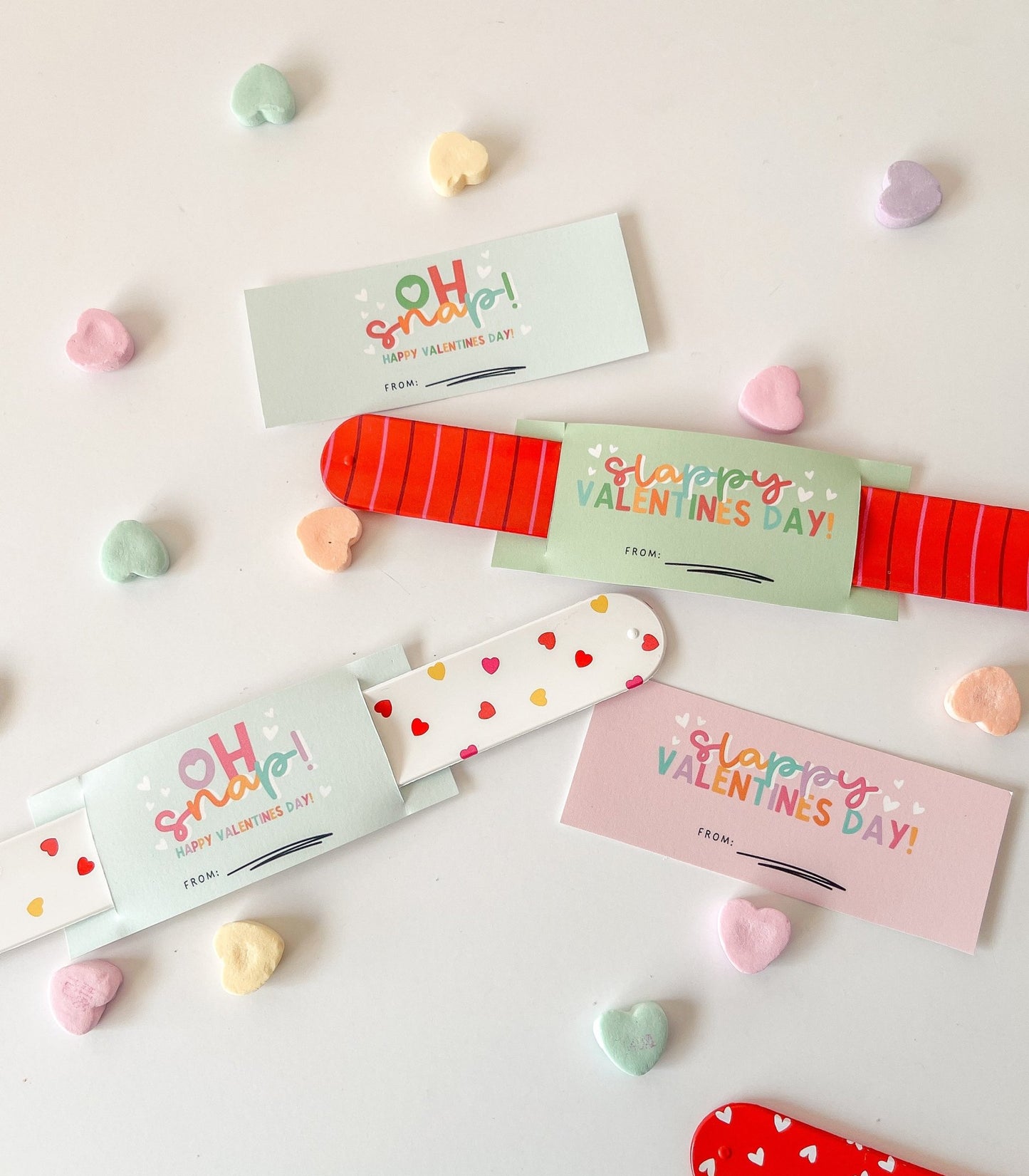 Slap Bracelet Valentine Printable - High Peaks Studios