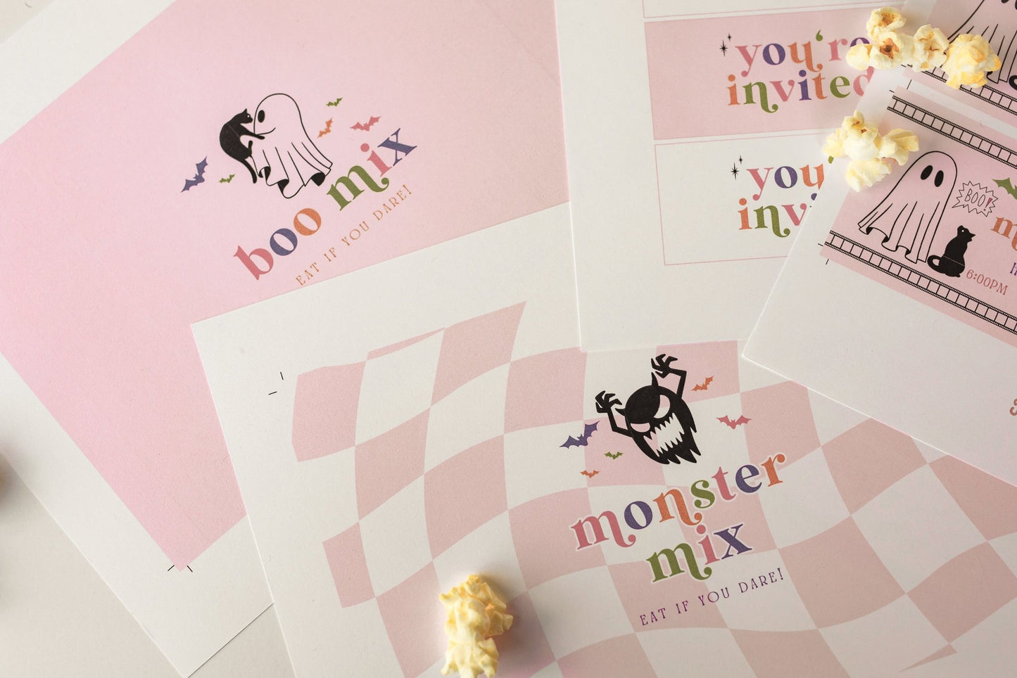 Spooky Halloween Movie Night Printable Set - High Peaks Studios