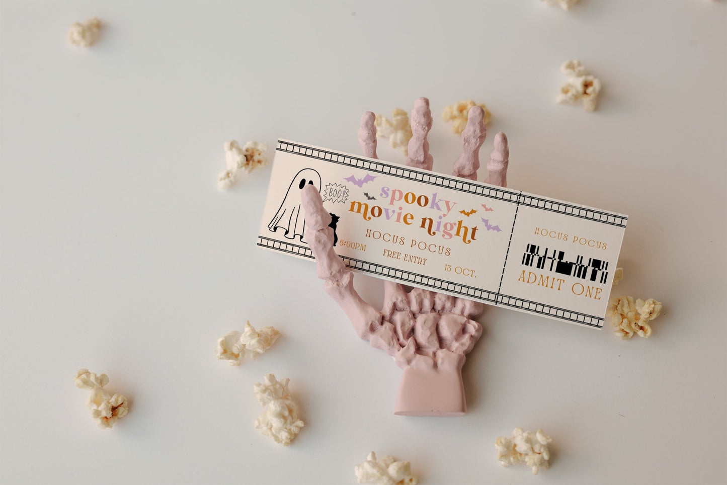 Spooky Halloween Movie Night Printable Set Neutral - High Peaks Studios