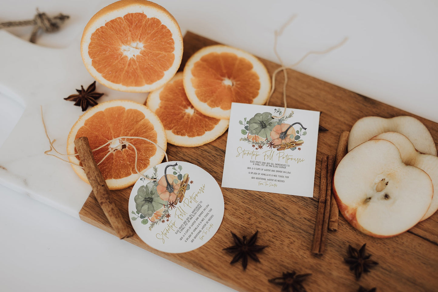Stovetop Fall Potpourri Gift Tag - High Peaks Studios