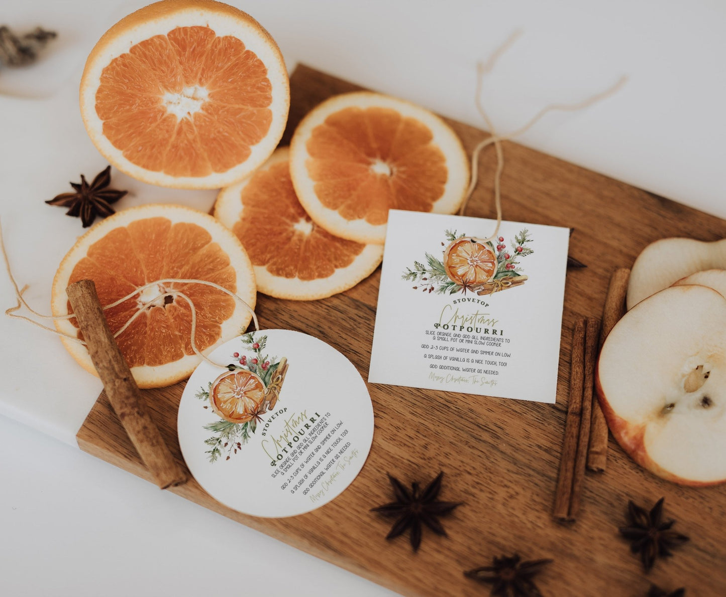 Stovetop Potpourri Christmas Gift Tag - High Peaks Studios