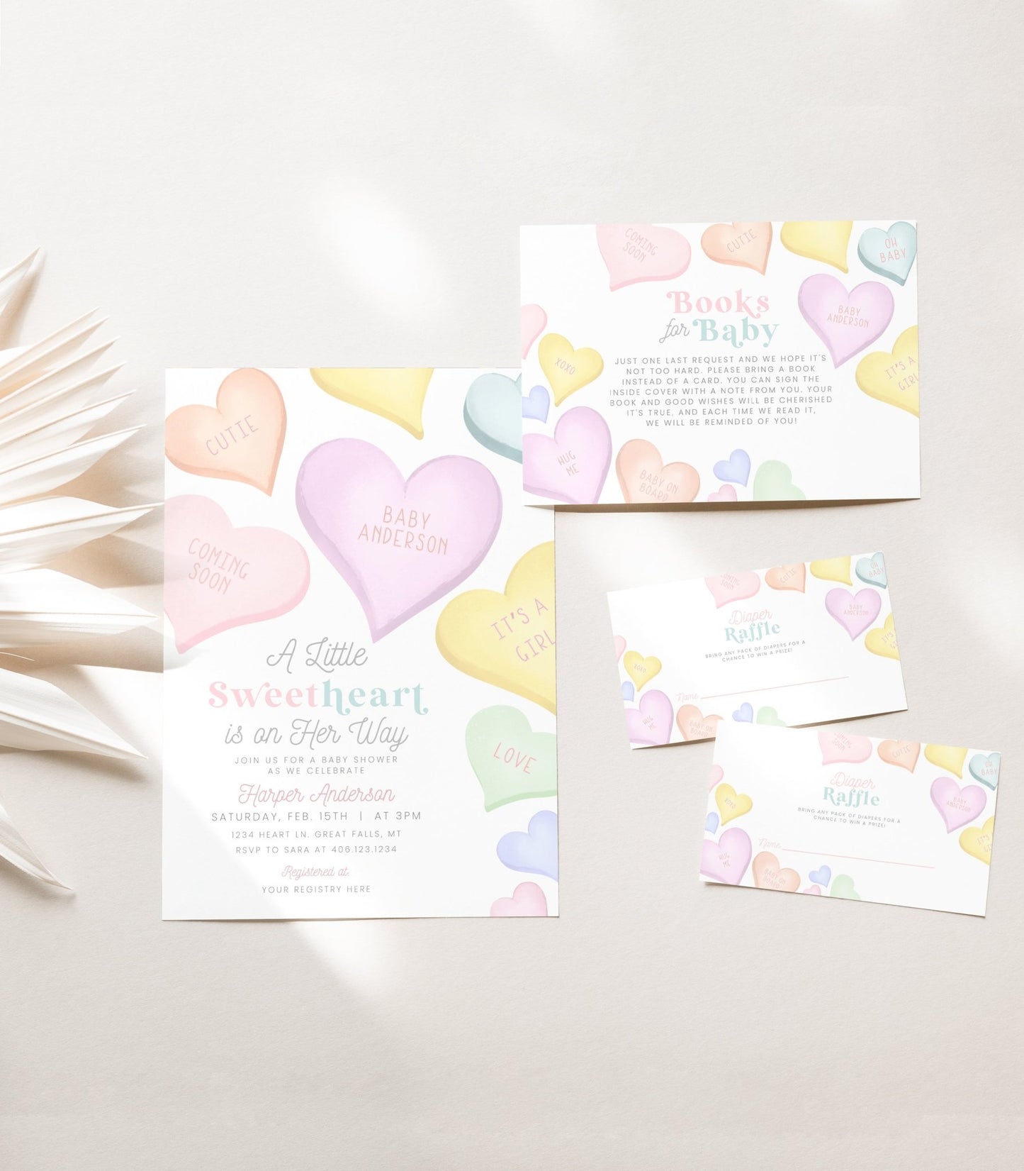 Sweetheart Baby Shower Invitation Suite VOL1 - High Peaks Studios