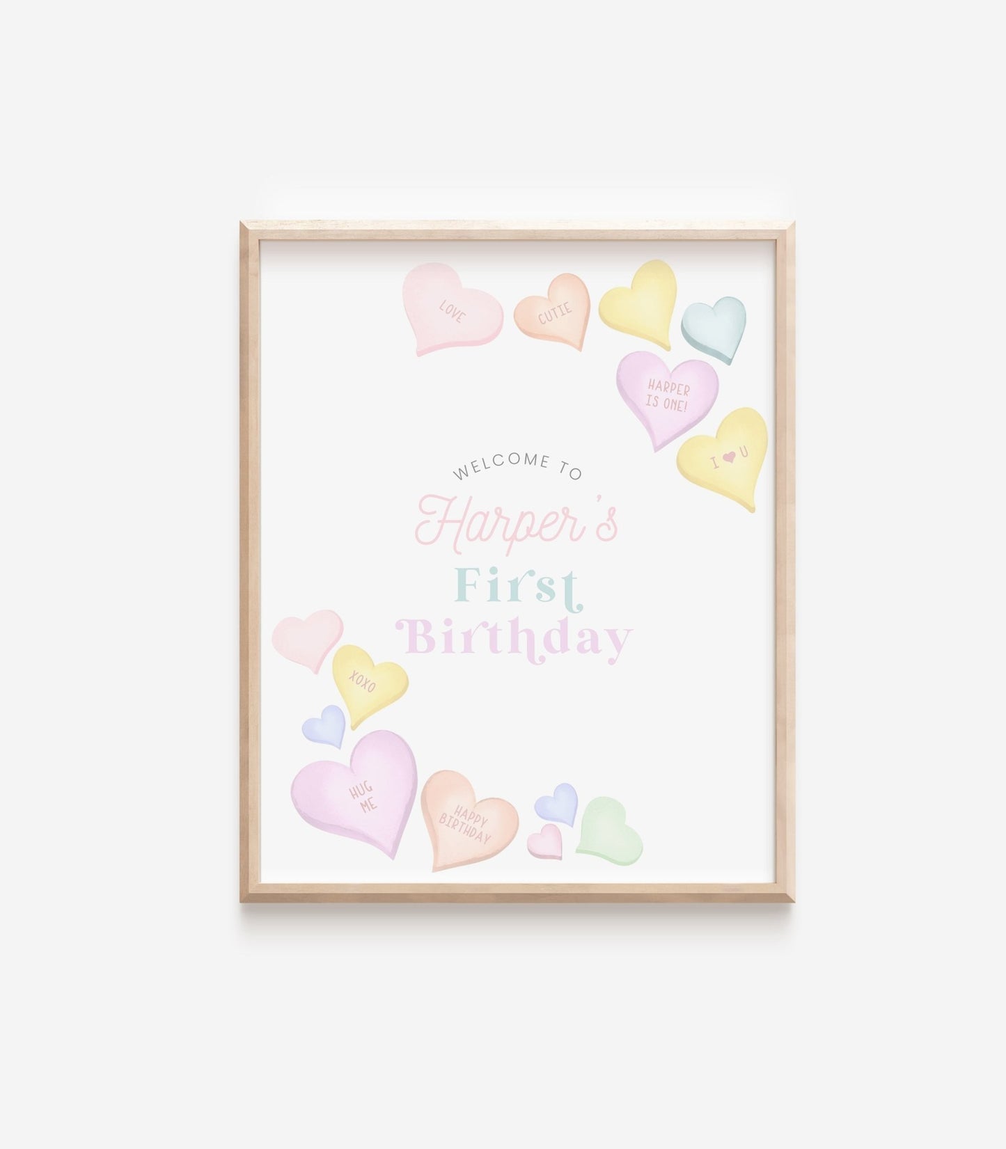 Sweetheart Birthday Welcome Sign Printable - High Peaks Studios