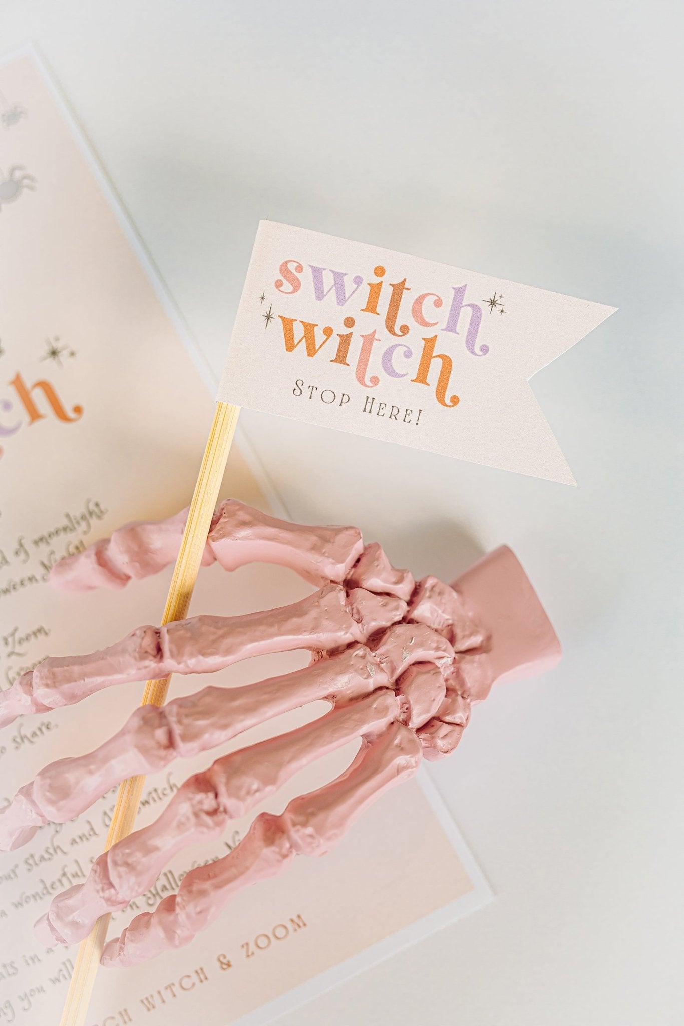 Trick-or-Treat Candy Switch Witch Printable Set - High Peaks Studios