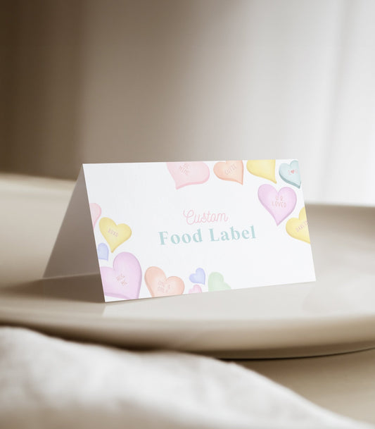 Valentine Party Food Label Printables - High Peaks Studios