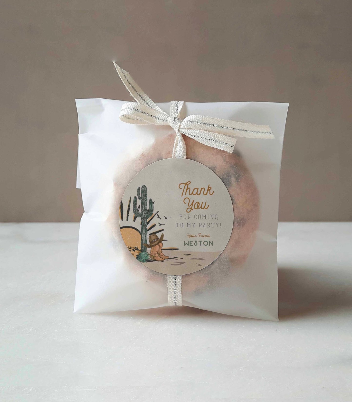 Western Circle and Square Favor Tags and/or Sticker Printables - High Peaks Studios