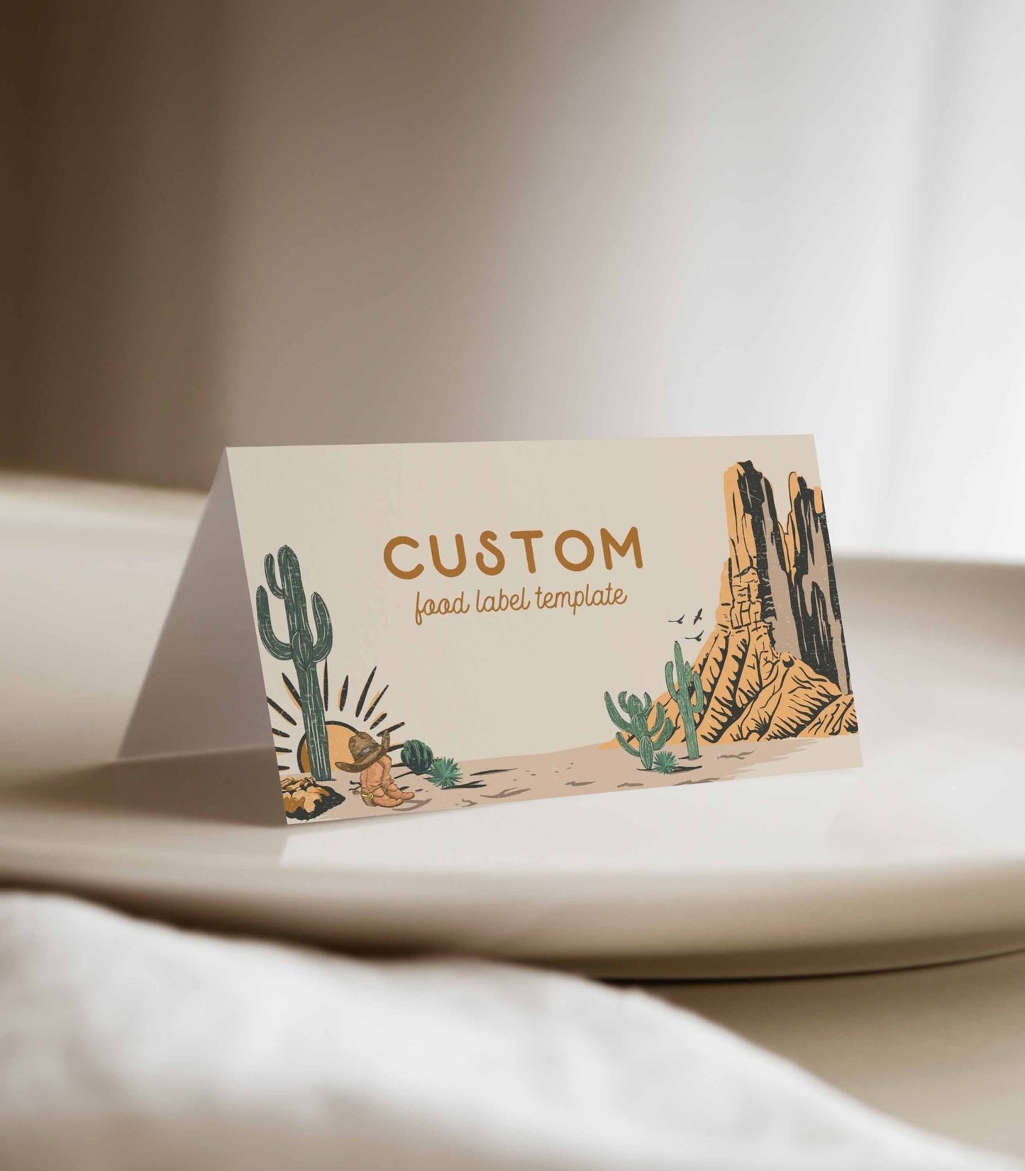 Western Food Tent Label Printables - High Peaks Studios