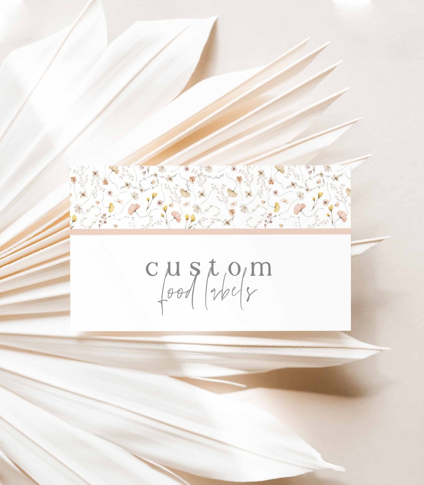 Wildflower Food Label Cards - High Peaks Studios