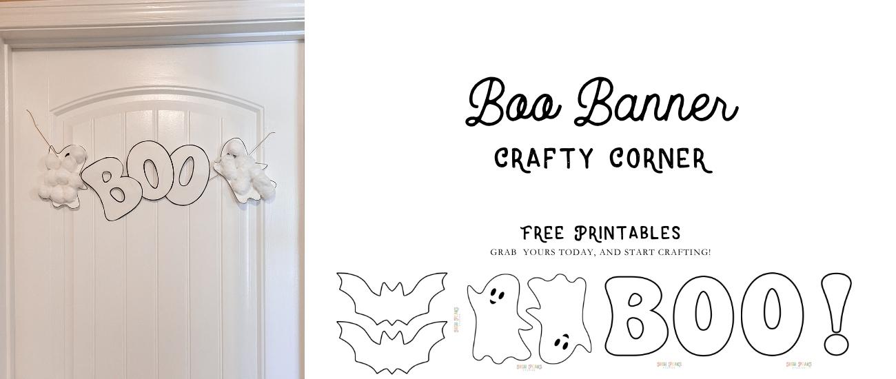 Crafty Corner Series: Create a Spooktacular Boo Banner with Your Kids ...