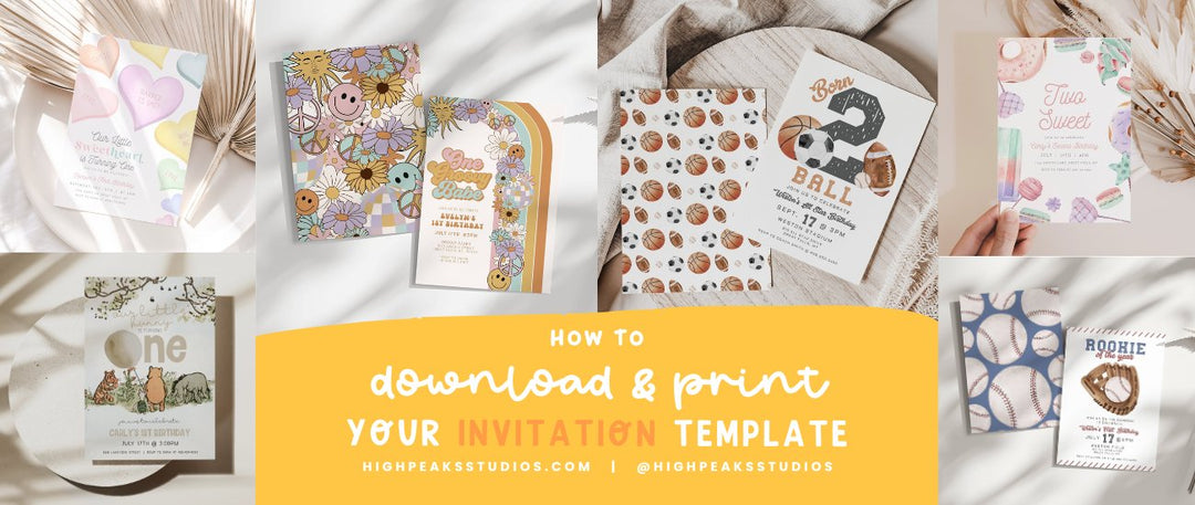 How to Print Your Invitation Template from Canva - High Peaks Studios