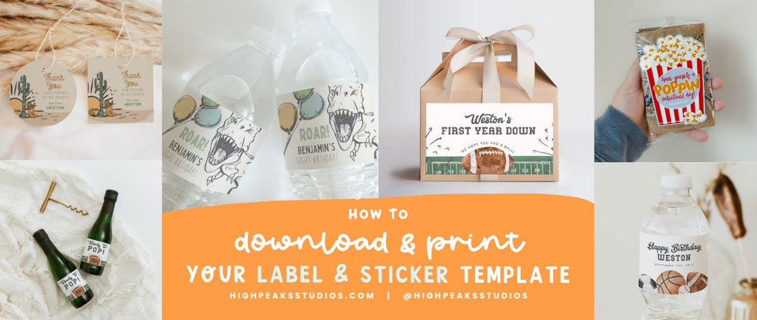 How to Print Your Label & Sticker Template from Canva - High Peaks Studios