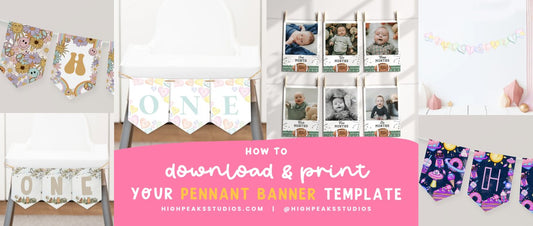 How to Print Your Pennant Banner Template from Canva - High Peaks Studios LLC